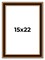 15x22 Weathered Picture Frame with UV-Resistant Acrylic & Acid Free Backing, Available in 5 Finishes - Black, Gold, Red, White, Natural